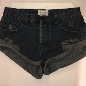 ONE TEASPOON Black shorts